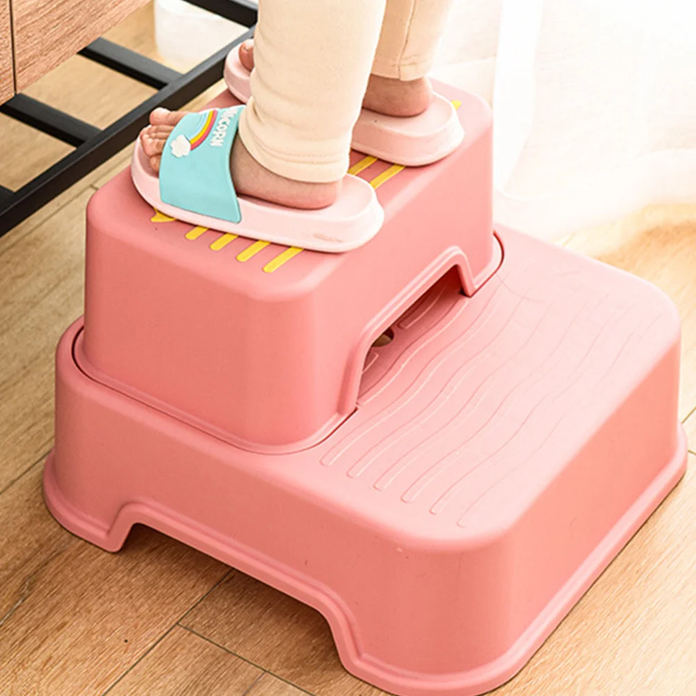 1 قطعة الأطفال عدم الانزلاق مسند القدم قسط PP البلاستيك خطوة البراز كرسي المرحاض غسل البراز الاطفال الحمام طفل مسند القدمين دفعة #3