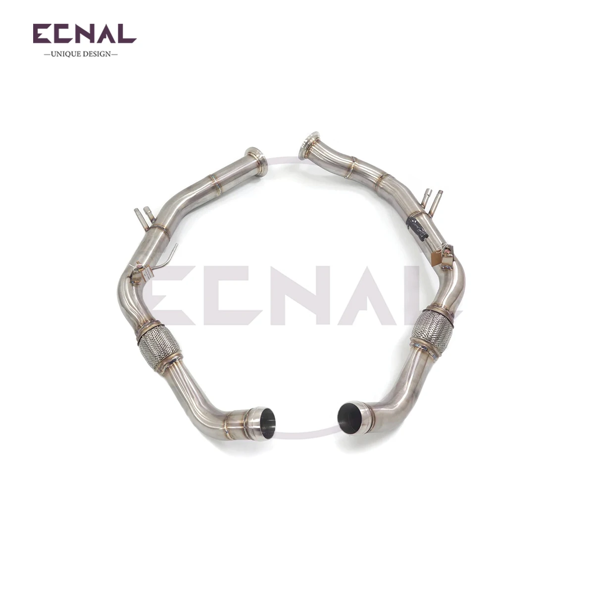 

Ecnal Exhaust Front Pipe for Porsche Panamera 971 GTS Turbo 4.0T 2019+ High Performance SS304 Exhaust System