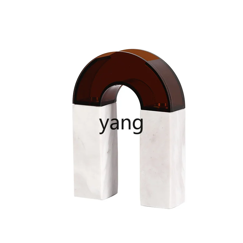 LTT marble vase ornament living room flower arrangement dried flower model room living room home decoration