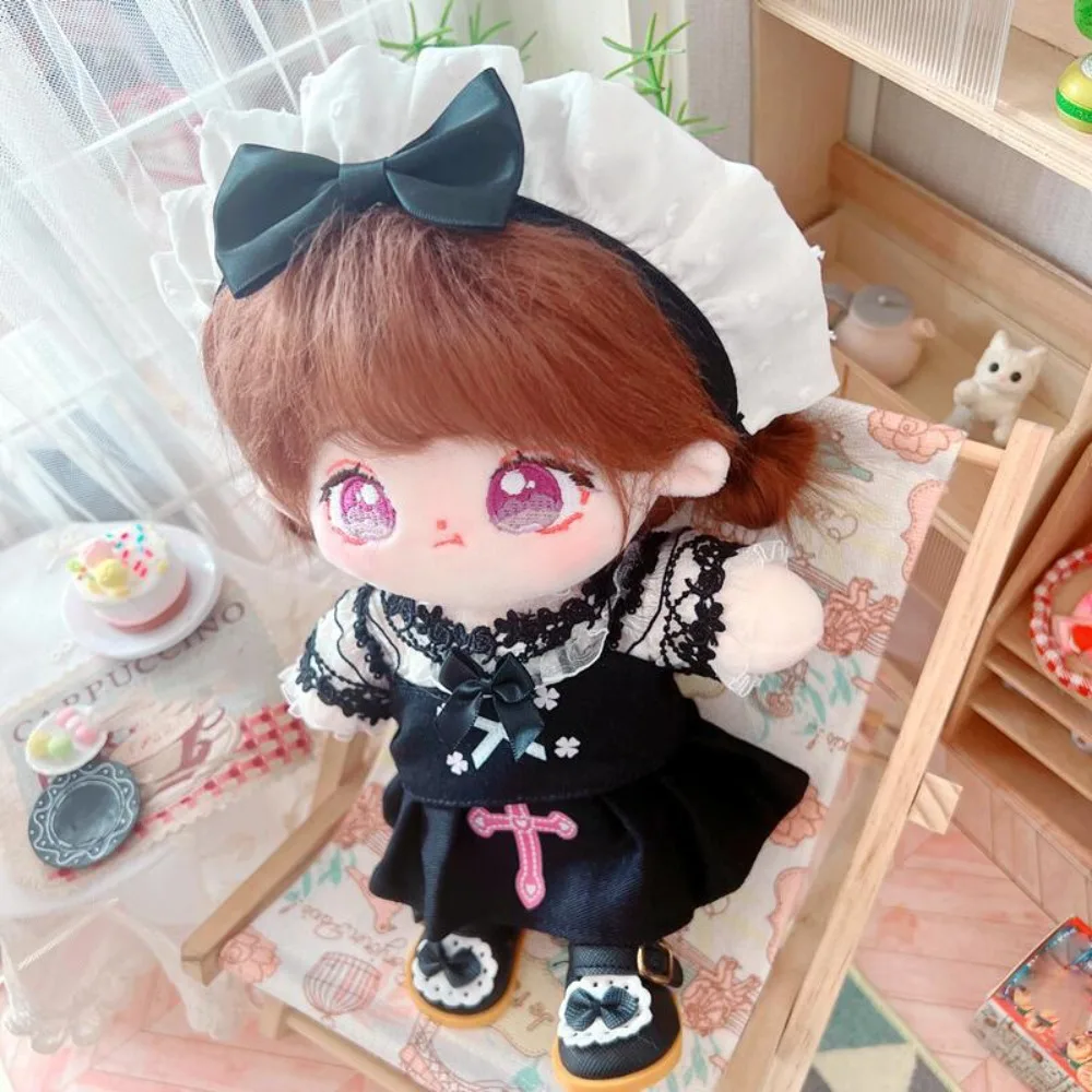 봉제 인형 옷 메이드 드레스 20cm 면 옷 의상 로리타 면 옷 귀여운 미니 옷 20cm 면