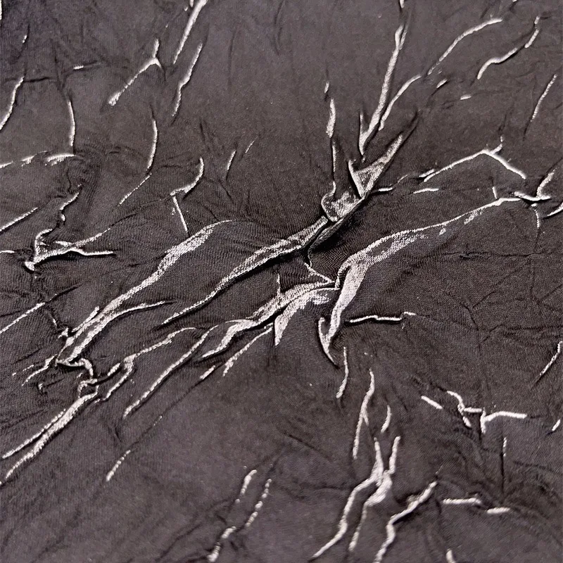 جديد غير النظامية الرخام الملمس النسيج التذهيب مطوي معطف على شكل ثوب البدلة الموضة