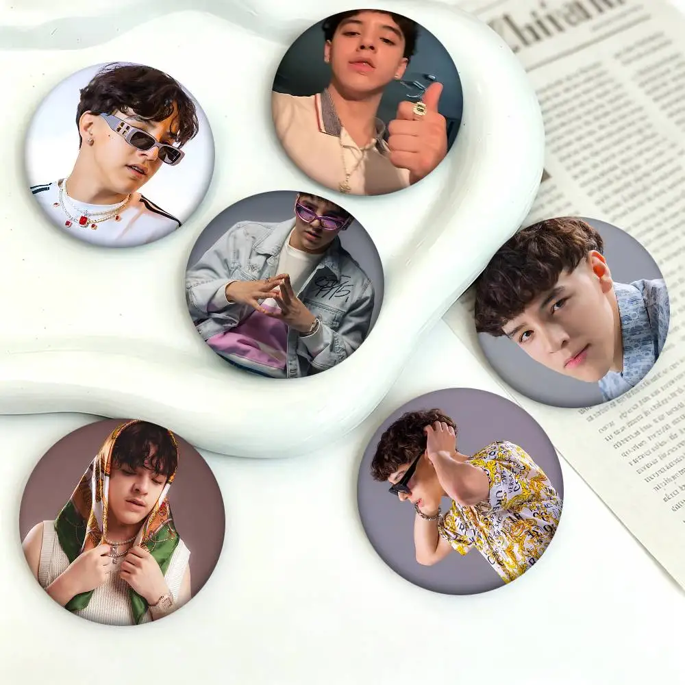 1pc Singer X-xavi Cartoon Style Badge Brooches On Backpack Decoration Round Enamel Pins For Accessorys
