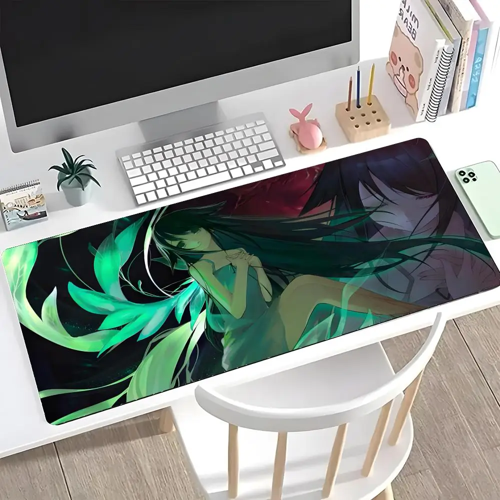 S-saya no Uta The S-song of Saya Mauspad, großes Gaming-Mauspad mit LockEdge, verdickte Tischunterlage für Computer-Tastatur und Schreibtisch