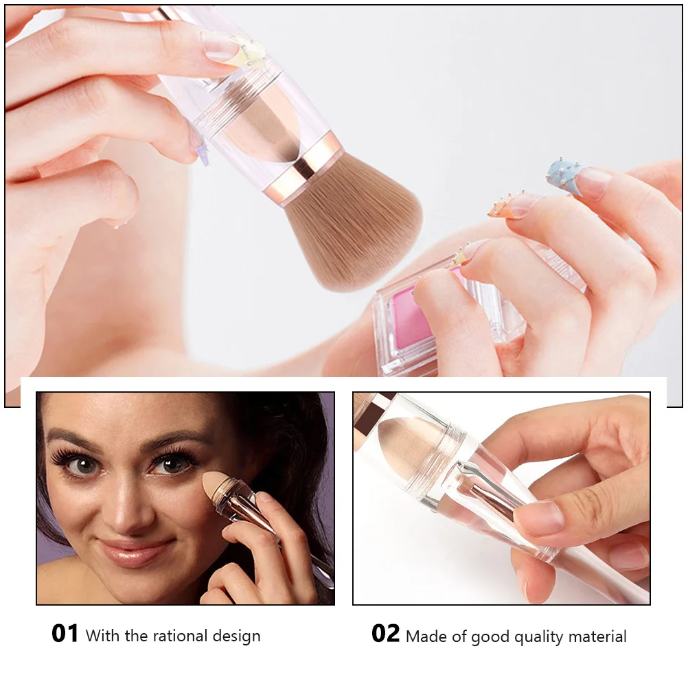 1 Satz Pinsel-Set, weiß, vielseitig einsetzbar, Schönheit, tragbar, praktisch, Make-up-Werkzeuge, All-in-One-Make-up-Anwendung, glatt, weich