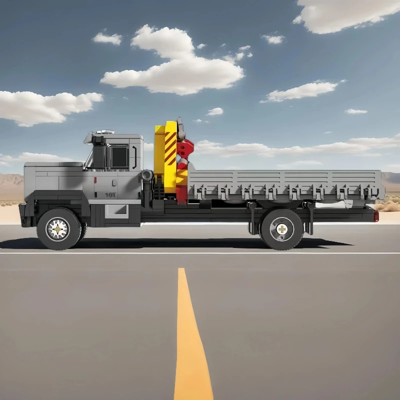 Camión grúa clásico 66023, modelo 349 Uds., juego de bloques de construcción, serie de ingeniería, ladrillos MOC, decoración de escritorio, juguetes para niños, regalo