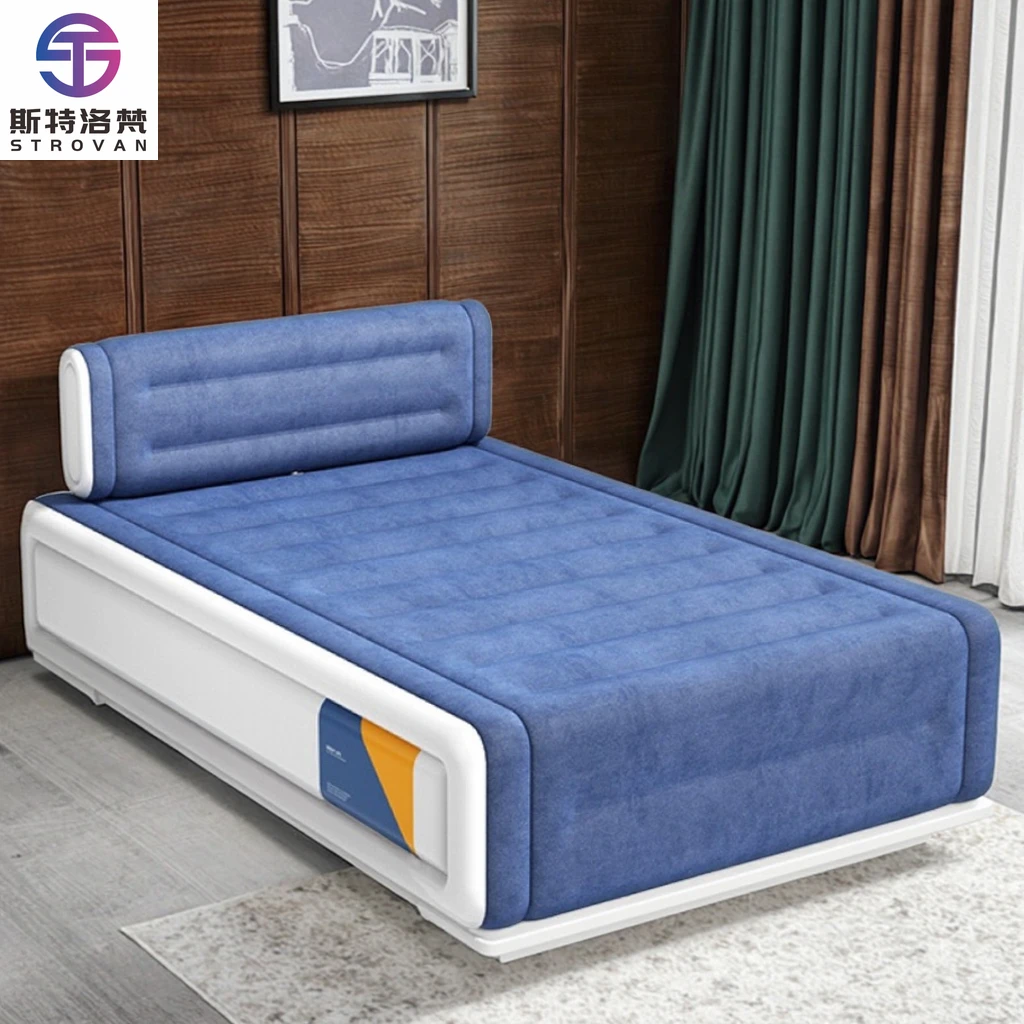 

STLF WJW Modern Full-Size Inflatable Air Mattress Built-in Pump Convertible Blow-Up Airbed for Home Hospital Outdoor Park/Campin