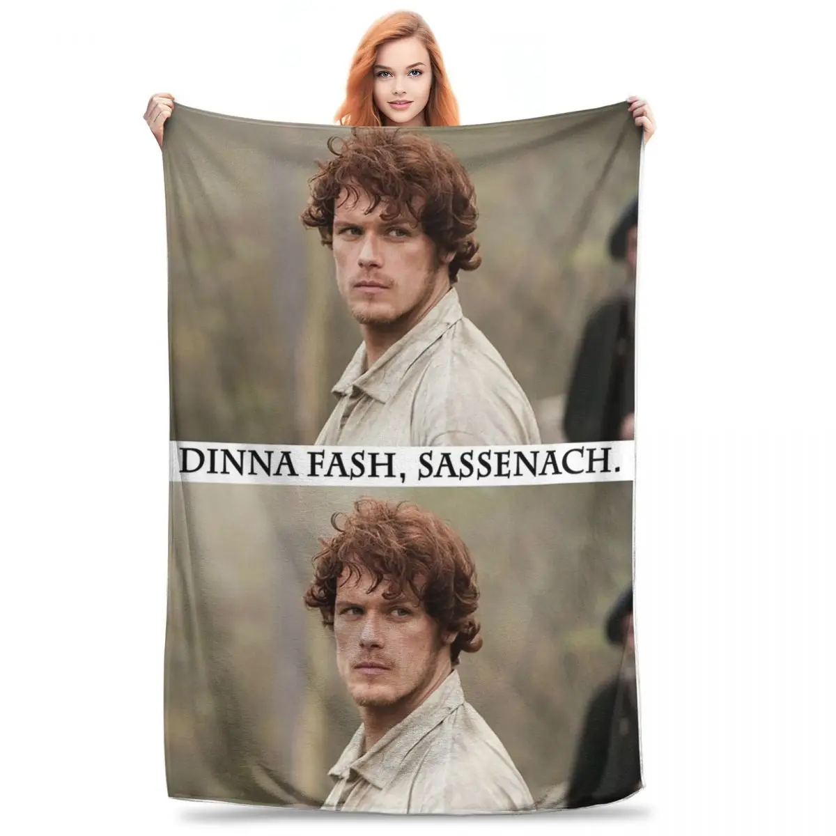 Dinna Fash, Sassenach Blanket Flannel Breathable Throw Blankets Sofa Throw Blanket For Couch Bedding Office Throws Bedspread