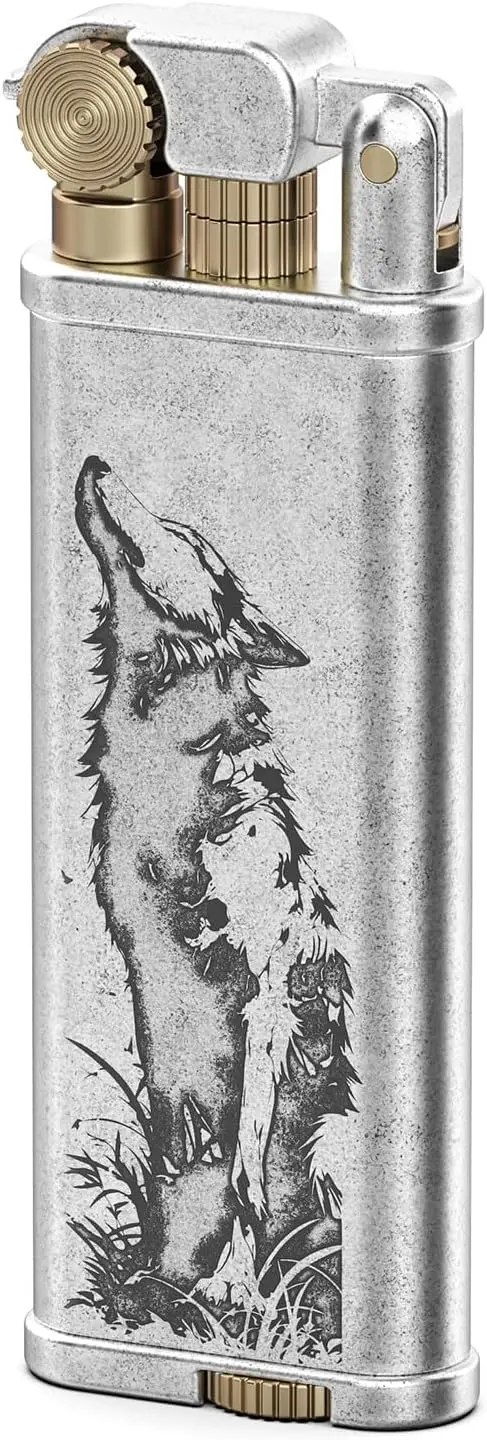 

Classic Vintage Trench Flip Lighter for Men, Durable Brass Design - No Fluid Included