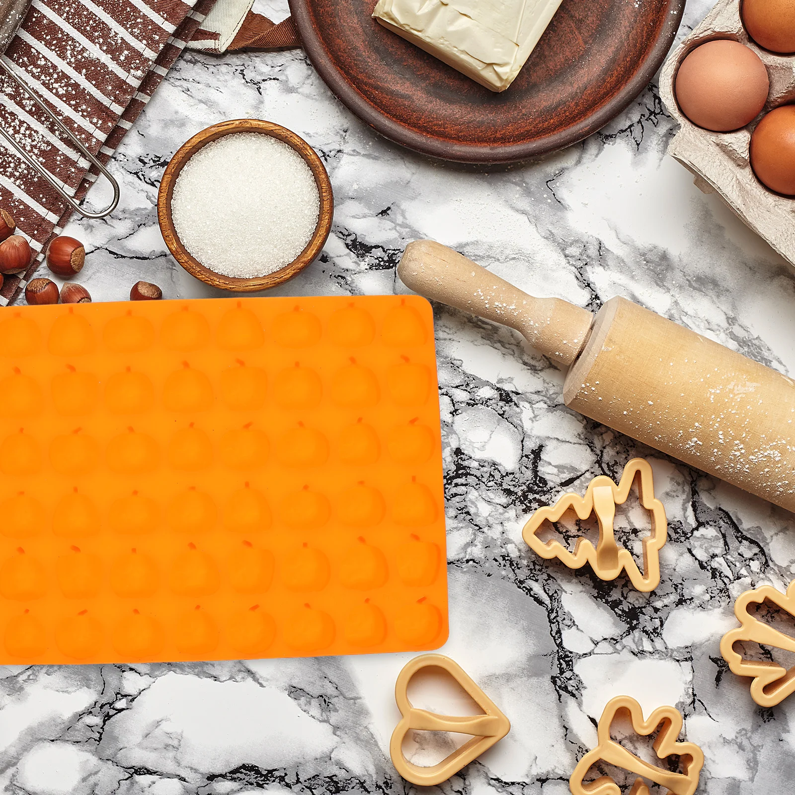 

Creative Pumpkin Silicone Mold For Halloween Chocolate Candy Baking Tools Perfect For Decoration