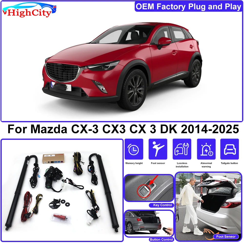 For Mazda CX-3 CX3 CX 3 DK 2014-2025 OEM Smart Electric Lifting Kit Trunk Electric Tail Gate Lift Powered Tailgate Liftgate