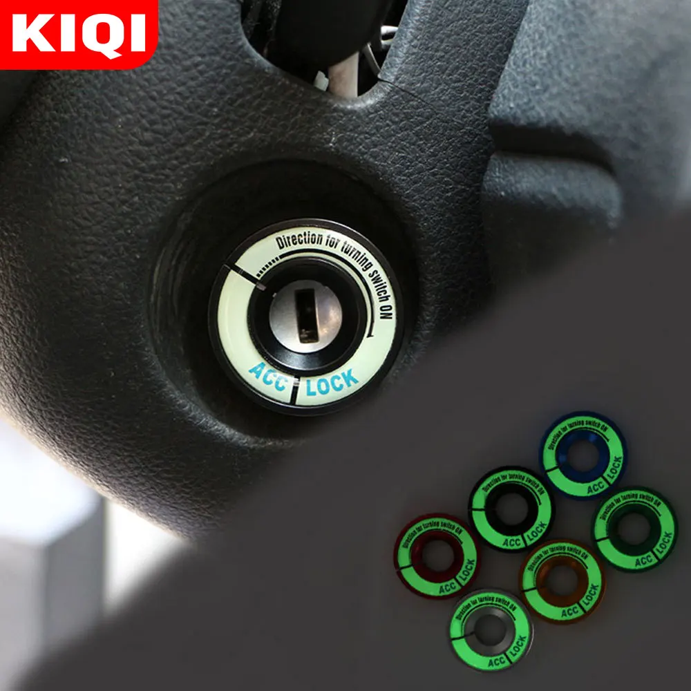 Luminous Ignition Key Ring Switch Cover Trim Sticker for Audi A1 A3 A4 B6 B7 B8 A5 A6 C5 C6 A7 A8 for Skoda Octavia Fabia YETI