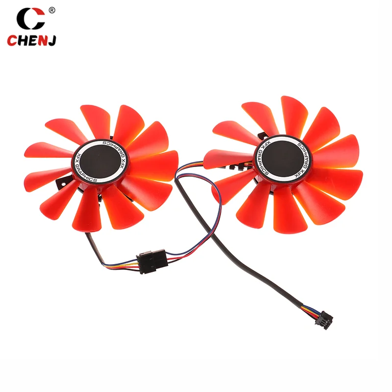 بطاقات رسومات الفيديو مروحة بديلة للتبريد ، جديدة ، قطر 87 ، من من من من من من من من من من نوع RX580 ، RX580 ، RS ، RX580 ، RS #2