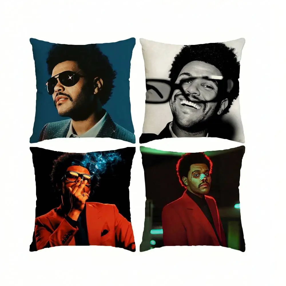 Canadian singer T-The Weeknd  Pillow Case Square Double-Sided Sofa Cushion Cover Bedroom Bedside Pillow