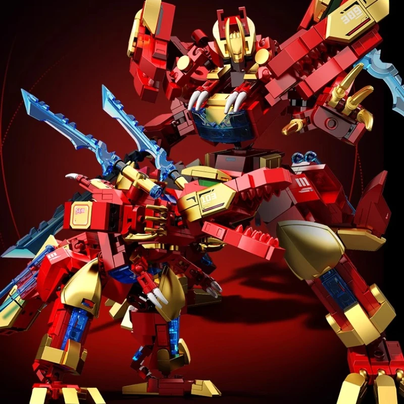 

SEMBO Flame God of War 103389 Small Particle Building Blocks Children's Educational Toy Collection Model Toy Birthday Gift