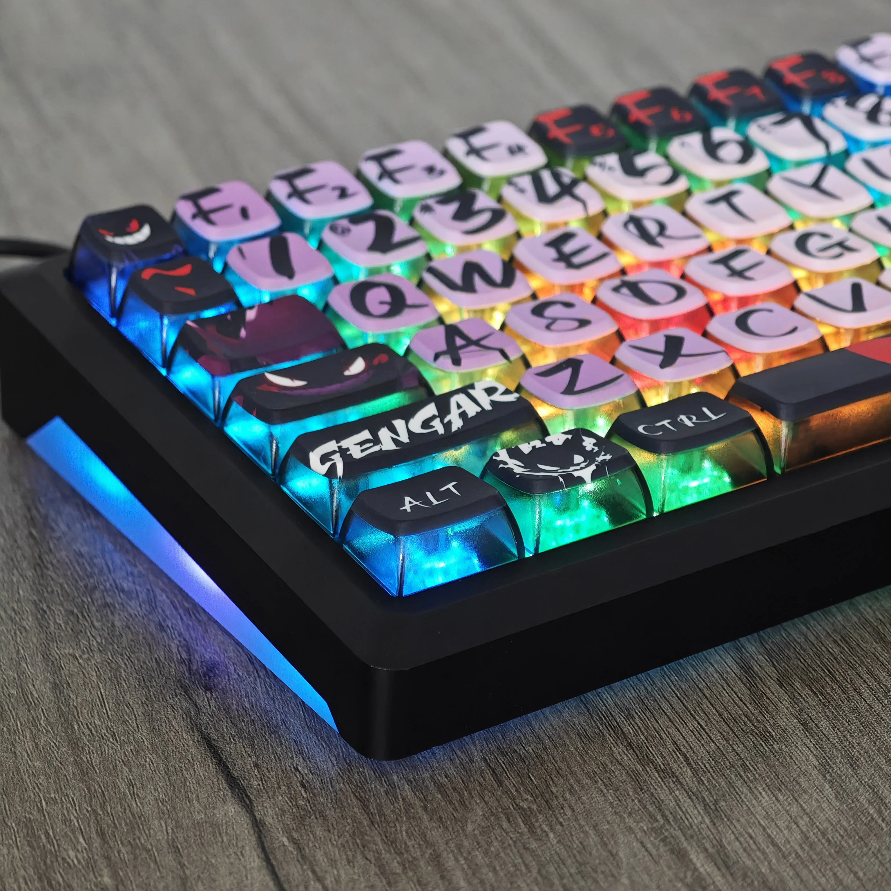 

ASX Profile Evil Briquettes Theme Keycaps Full Set 125 Keys Custom Keycap PBT PC Dye Sub Keycap for MX Mechanical Keyboard