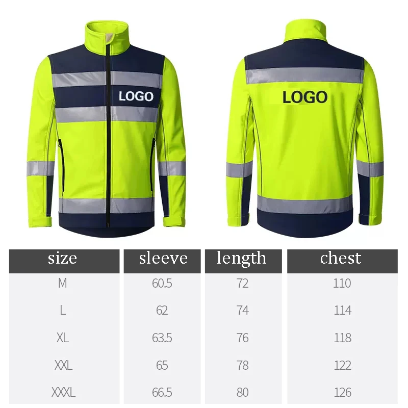 Mens Cycling Jacket Waterproof Breathable High Visibility Workwear