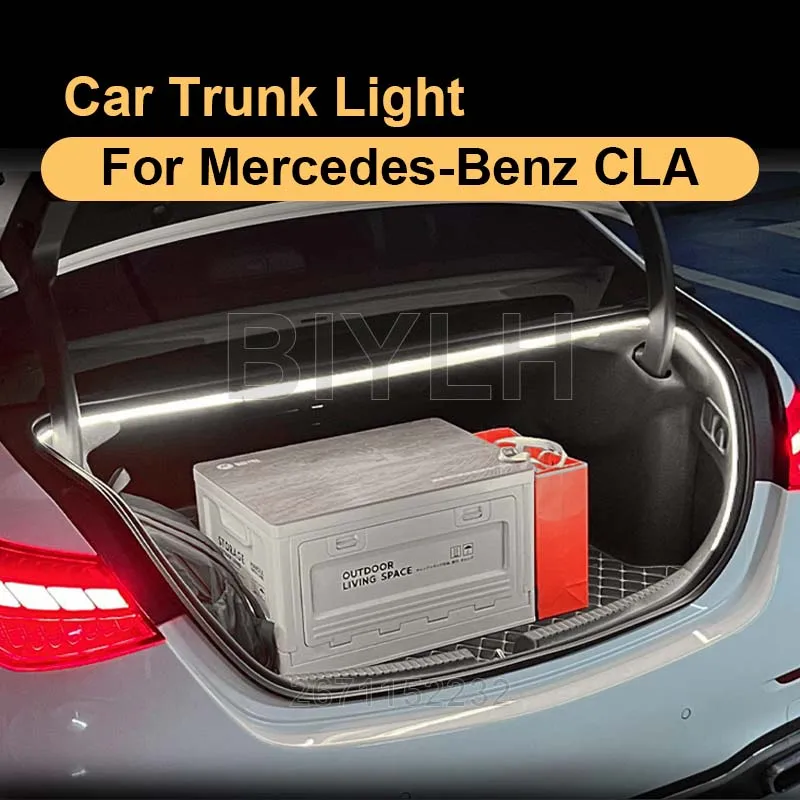 For Mercedes-Benz CLA Car LED Trunk Light Atmosphere Light Customized Tail Box Brightening Light Auto Interior Accessories