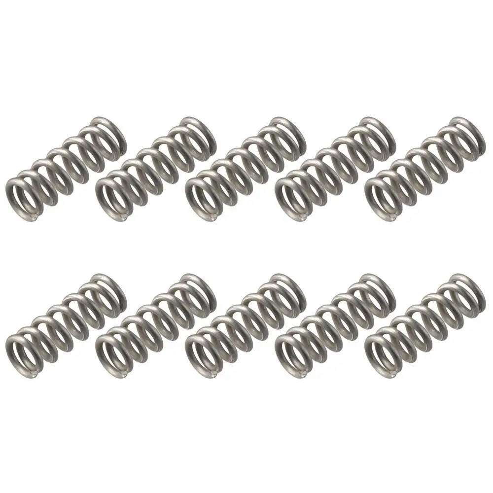10Pcs 1mm Wire Size Spring Steel Coil Durable Stainless Steel 6mm OD Compression Spring Return Spring Shop and Home Repairs