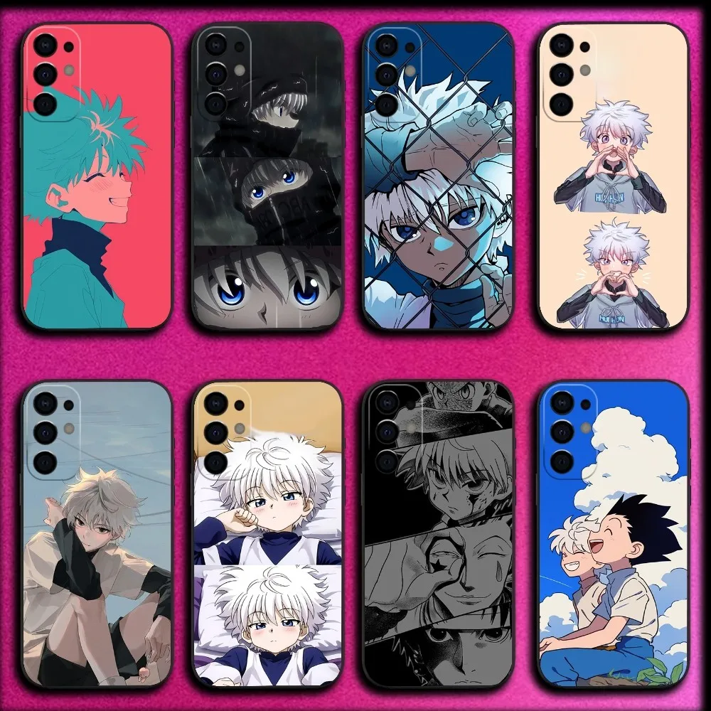 

H-Hunter K-Killua Zoldyck Phone Case For Samsung S25,S24,S21,S22,S23,S30,Ultra,S20,Plus,Fe,Lite,Note,10,9,5G Black Cover