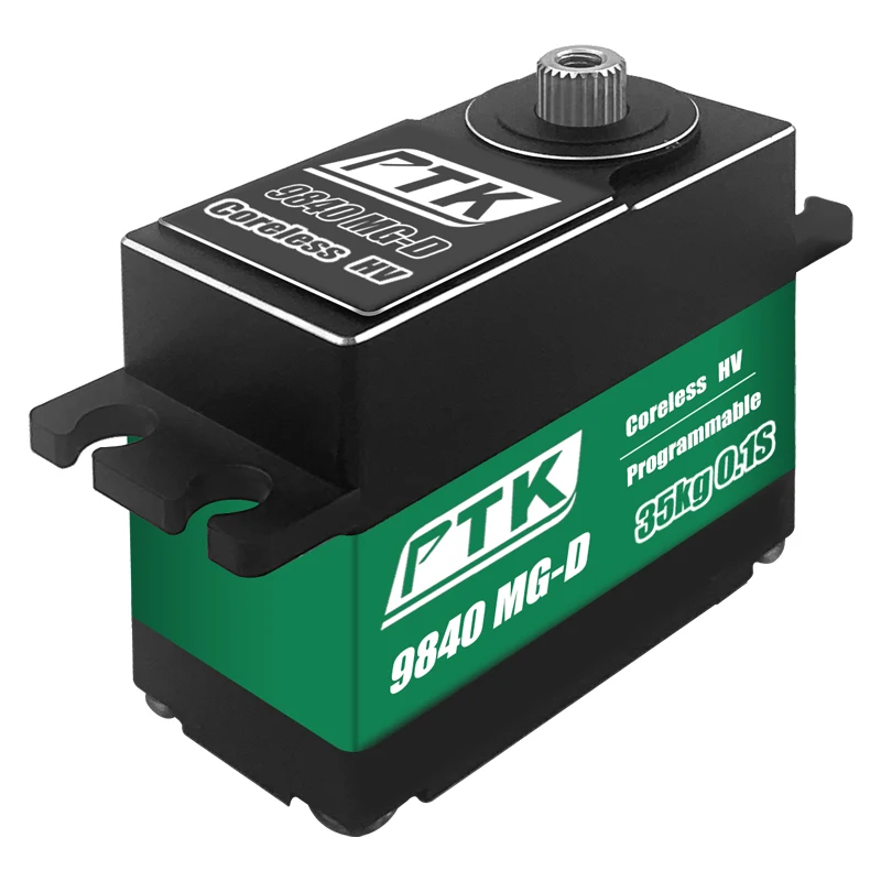 Ptk 9840 Hv Druk Metaal Digitale Waterdichte Servo Metalen Versnelling 35Kg Rc Automodel Schip Model Rc Vliegtuig Model