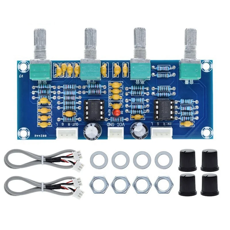 XH-A901 لوحة النغمة Preamp مع ثلاثة أضعاف، باس، تعديل مستوى الصوت، وحدة تحكم نغمة مكبر الصوت المسبق للوحات مكبر الصوت