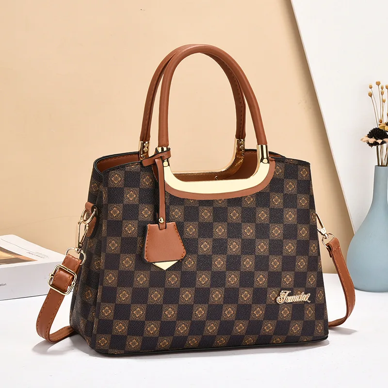 

Luxury High Quality Women Messenger Bag Famous Designer Lady Shoulder Bags Fashionable Checkered Trendy Crossbody Sac A Main
