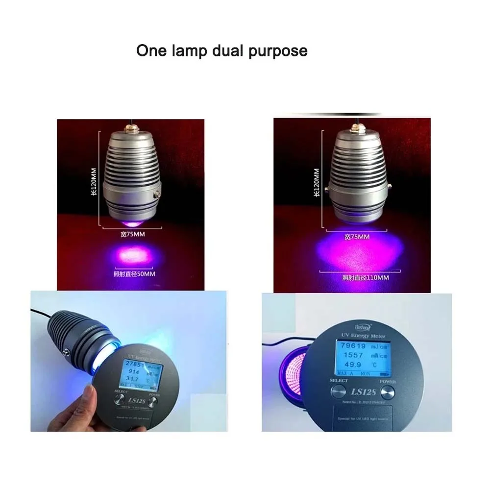 Imagem -05 - Lâmpada uv de Alta Energia 100w 395nm uv Lâmpada de Alta Potência sem Sombra Plástico Óleo Verde Pesquisa Tela de Lcd Luz de Cura