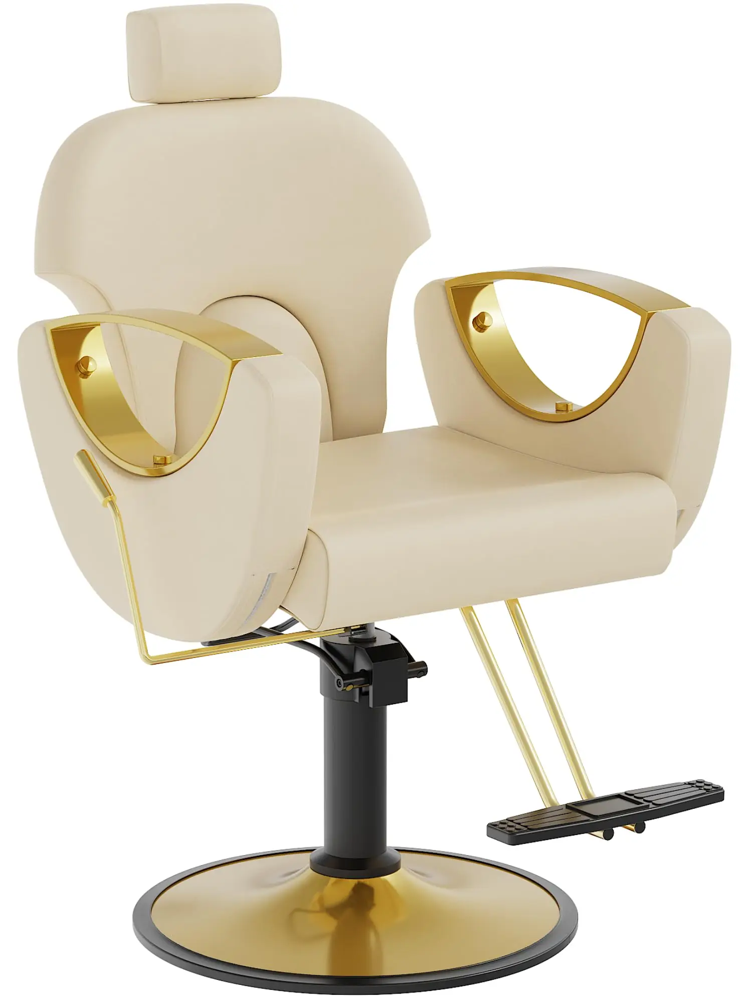 Barber Chair, Salon Chair for Hair Stylist, Height Adjustable Hydraulic Hair Reclining Salon Chairs, 360 Degrees