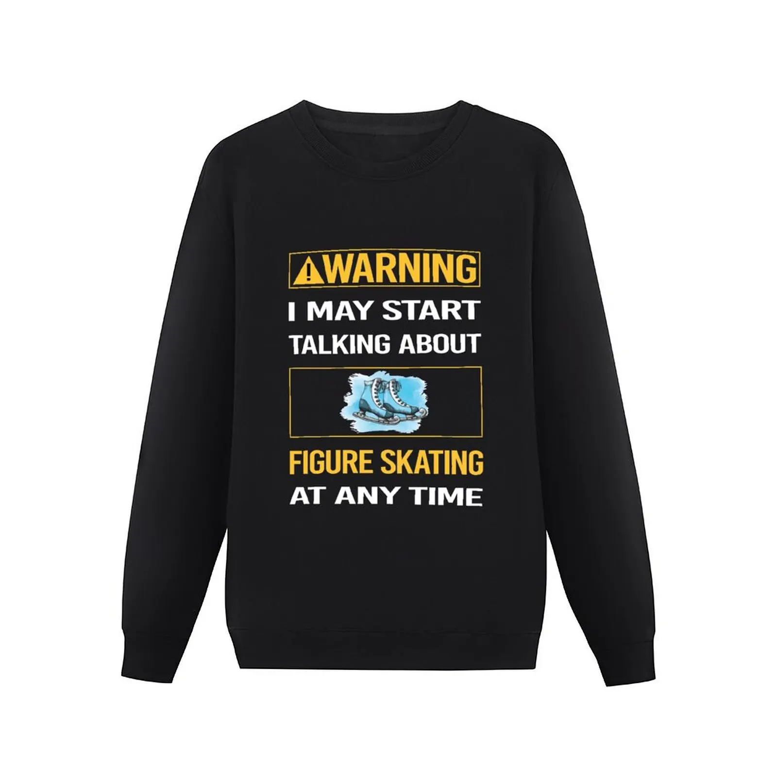 Funny Warning Figure Skating Pullover Hoodie anime clothes winter man sweatshirt