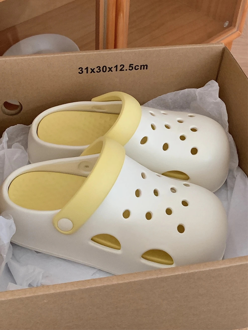 EVA Thick Soled Garden Shoes For Women's Sandals Outdoor Wear Fashionable Beach Thick Soled Anti Slip Slippers