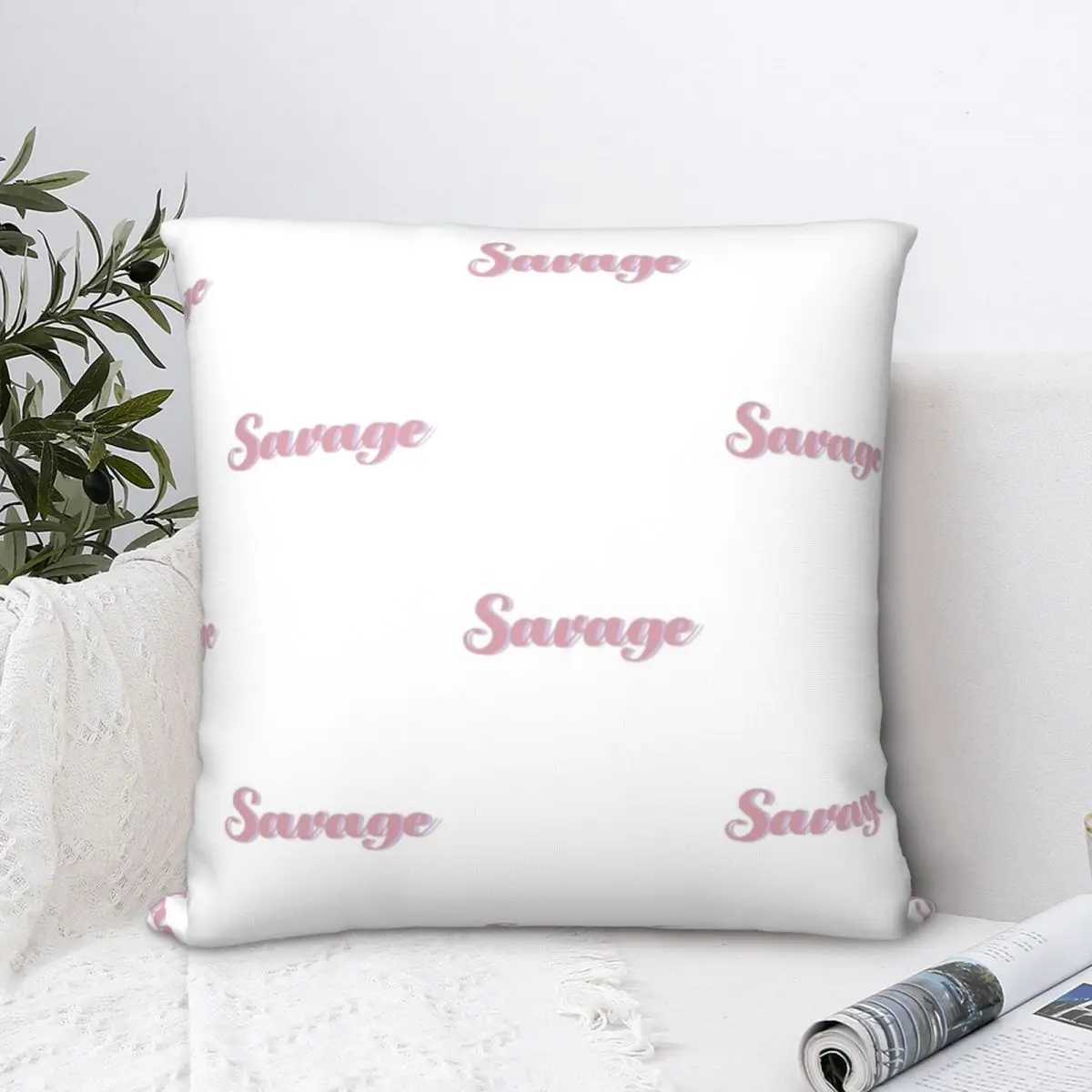 

Savage Square Pillowcase Polyester Pillow Cover Velvet Cushion Decor Comfort Throw Pillow For Home Sofa