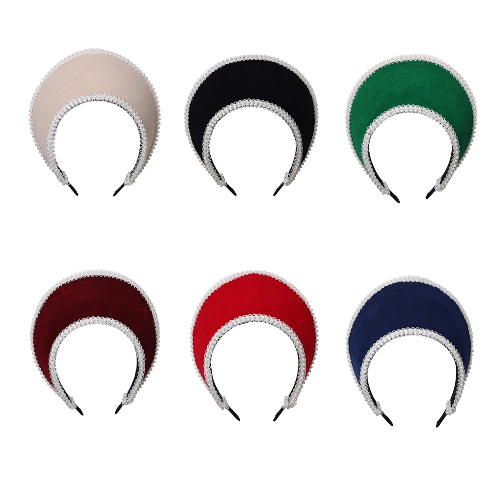 Medieval Elizabethan Crown Headpiece Royal French Mary Queen Women Cosplay Accessories Headband