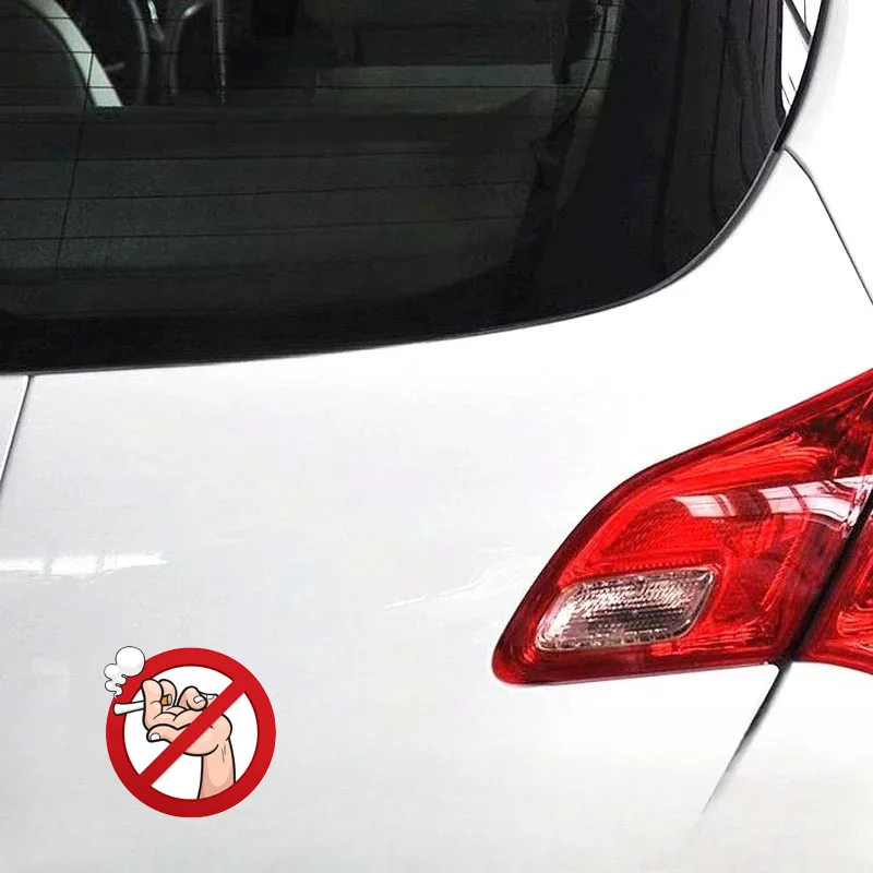 

Creative No Smoking Sign Car Scratch Cover Motorcycle Decal Laptop Car Tail Guitar Vinyl Decal Decoration