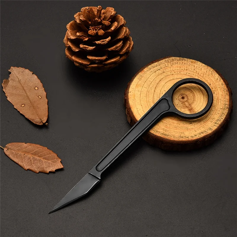 Mini couteau de cou d'extérieur F-T avec porte-clés K, couteaux Pokcet de survie tactique, outil de sauvetage de Camping