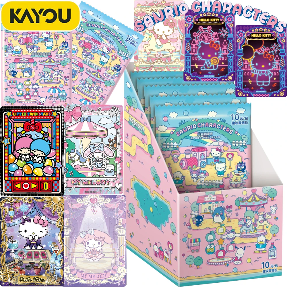 new-kayou-official-sanrio-collection-card-my-melody-pompompurin-pochacco-kuromi-character-exquisite-craftsmanship-cards-gifts