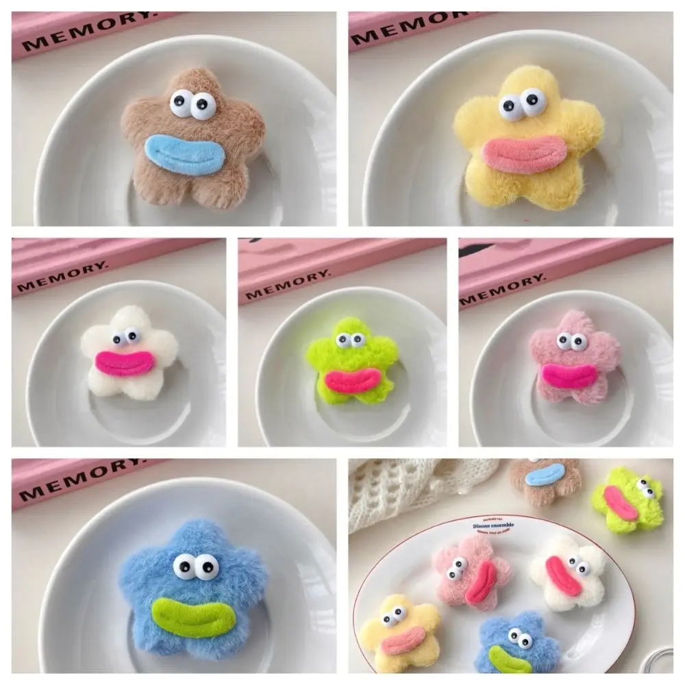 

Star Shape Plush Doll Hair Clip Funny Korean Style Ugly Doll Duckbill Clip Side Clips Hair Barrettes Cartoon Hairpin Daily