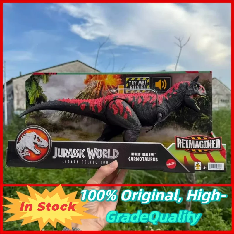 

In Stock Mattel Jurassic Park Legacy Collection Carnotaurus Sound Effect Dinosaur Model Boys Toy Gift for Kids JCG20