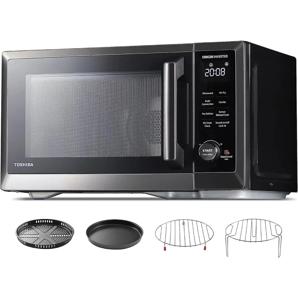 

Countertop Microwave Oven Air Fryer Combo, Inverter, Convection, Broil, Speedy Combi, Even Defrost, Humidity Sensor