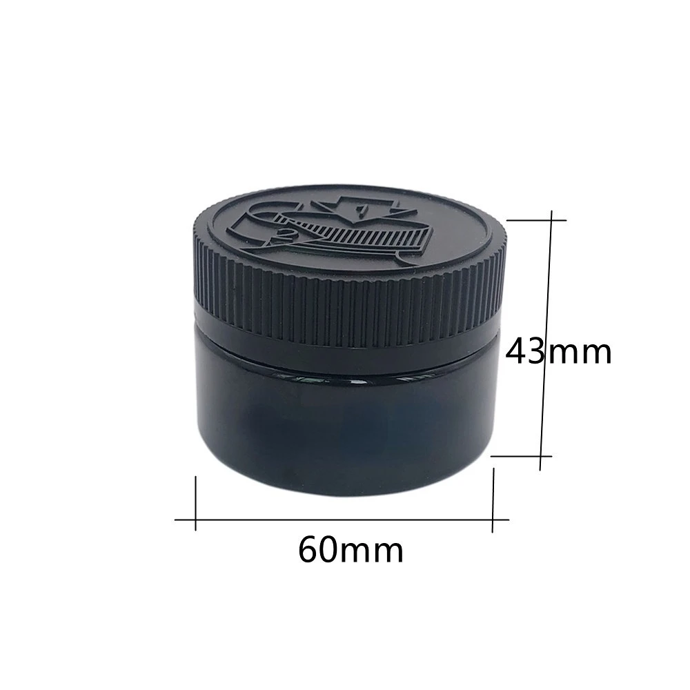 Black Concentrate Jars with Lid