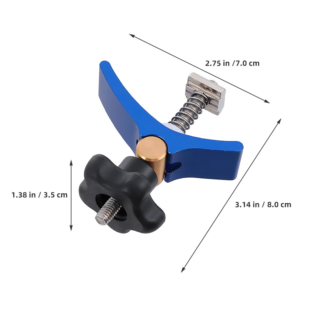 2pcs Aluminum Track Hold Down Universal Heavy Duty Woodworking Clamps For Cnc Projects T Slot Clamp Table Fixtures T Track
