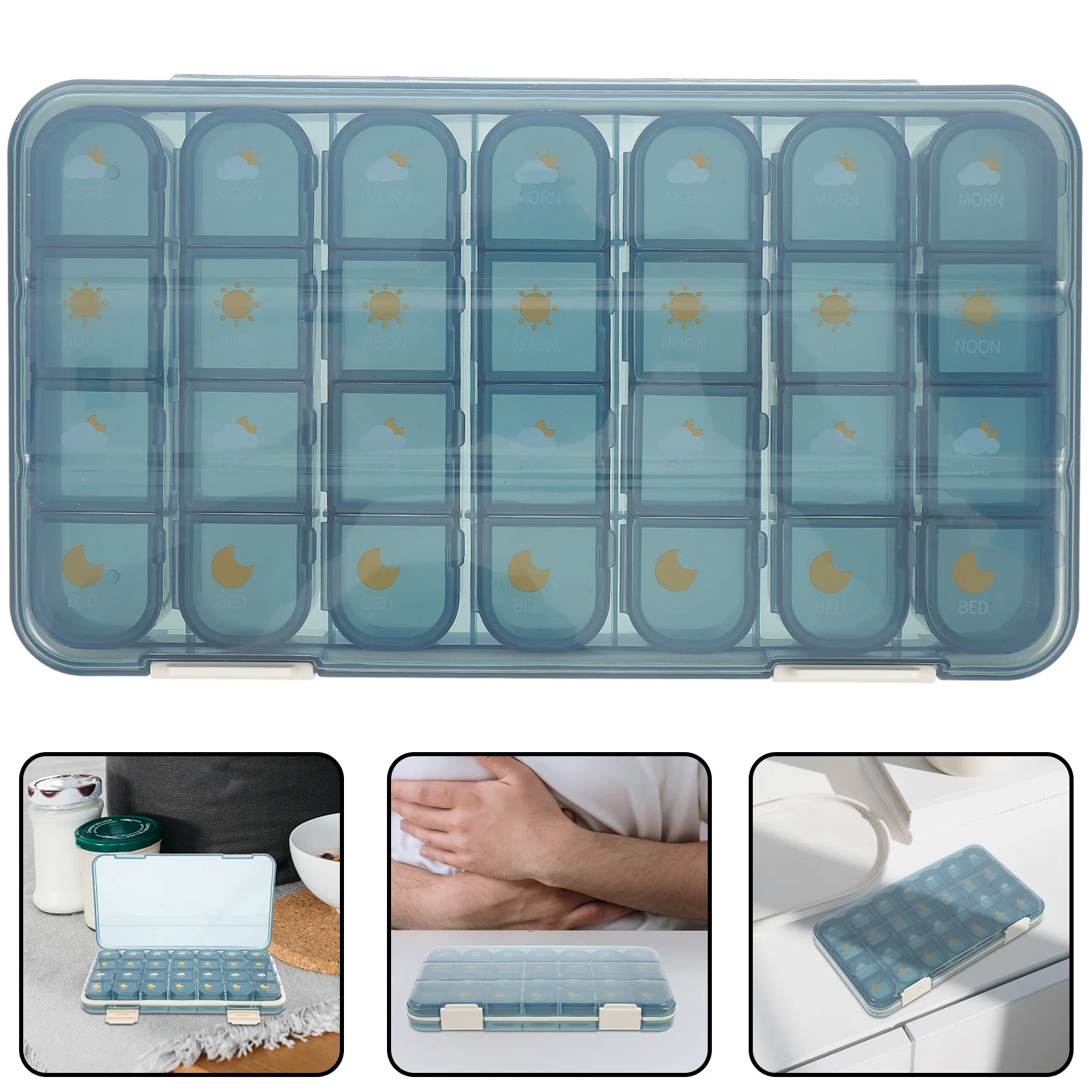 

Портативный аптечка, небольшой герметичный органайзер для путешествий, компактная аптечка, контейнер для ежедневного хранения, легкий органайзер для путешествий