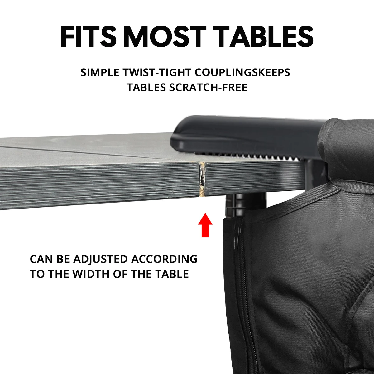 كرسي طعام مع تركيبات ثابتة، وطاولة طعام وكراسي قابلة للطي للأطفال، وكراسي طعام محمولة للتخييم في الهواء الطلق #3