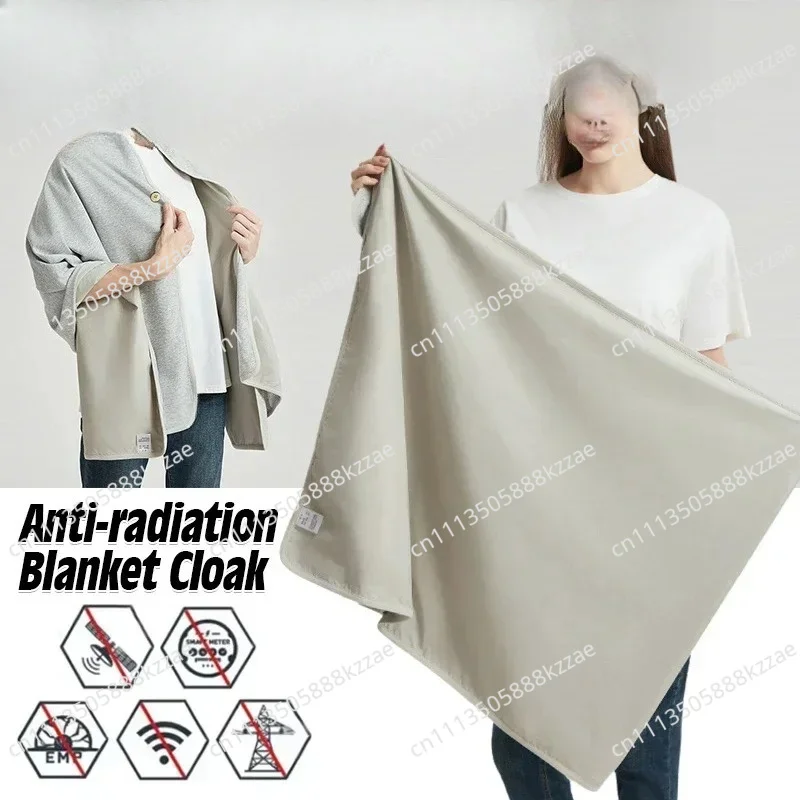 185x75cm Emf Protection Shawl Radiation Shielding Cloak Security Anti-radiation Blanket Cloak 50% Silver Fiber Lining Blanket