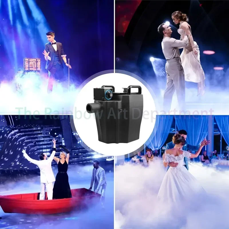 3500W Dry Ice Low Lying Fog Machine With Tube Smoke Machine For DJ Stage Effects Weddings Party 6000W Dry Ice Fog Machine