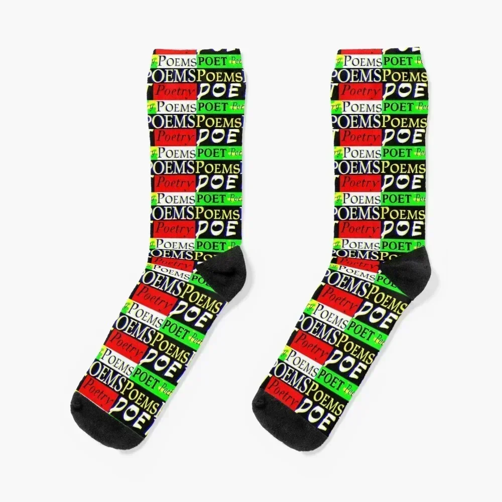 

Poet, Poetry, Poems Socks Lots Novelties new in's happy Socks Female Men's set funny gifts football Rugby Mens Socks Women's
