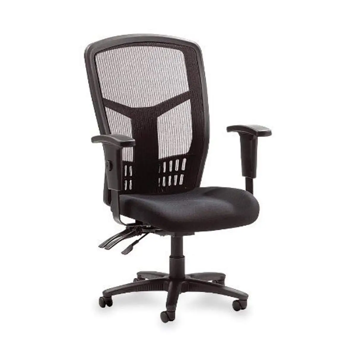 High-Back Executive Office Chair - Adjustable Seat & Back Angles, Customizable Arm Height & Width, Breathable Mesh