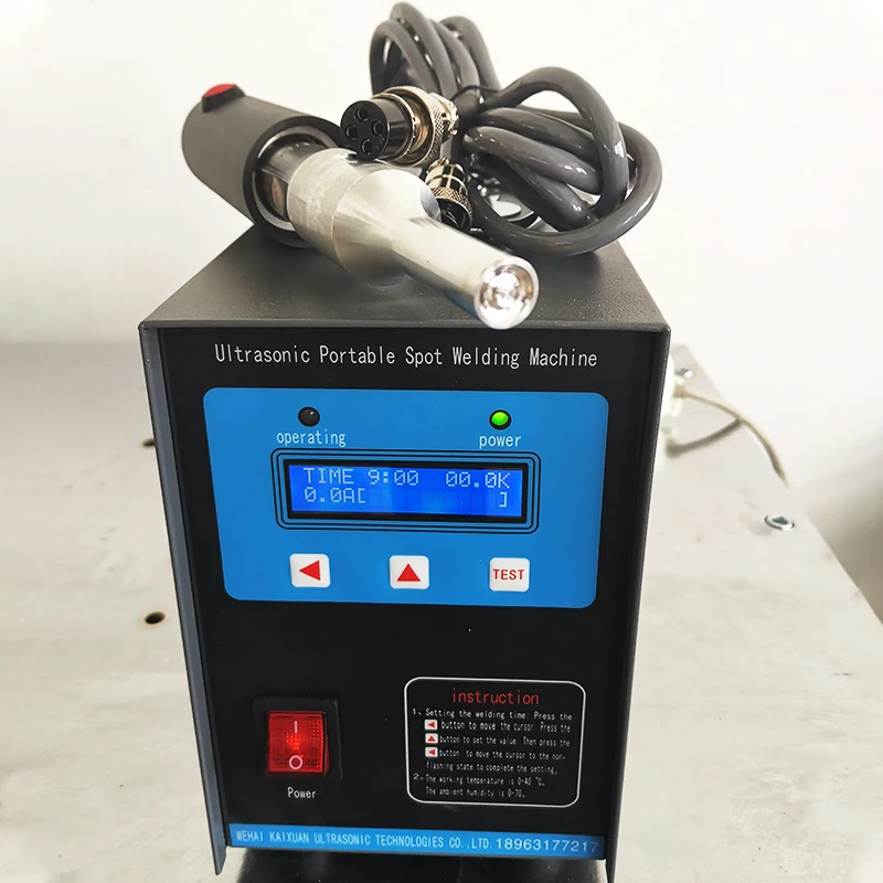 Saldatore ad ultrasuoni portatile per impieghi gravosi KXH-2806 600W 28KHz con 10 teste di saldatura Cintura per raccolta uova Cintura per estame