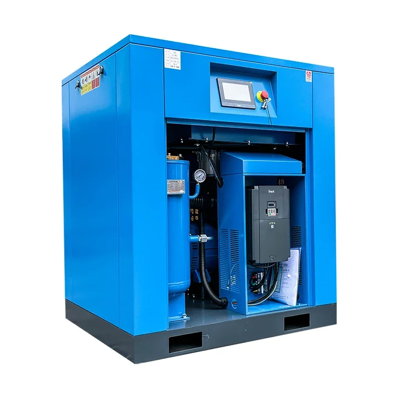 

Silent Fixed speed 7.5kw 11kw 22kw 30kw 45kw 55kw 75kw rotary screw air compressor 8bar 16 bar-30bar industrial compressors