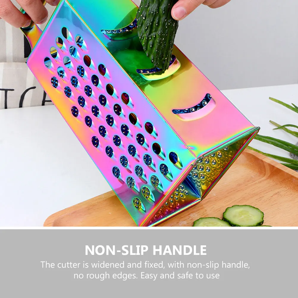 

Multifunctional Stainless Steel Vegetable Grater Handheld Slicer Kitchen Cutter Tool Non-Slip
