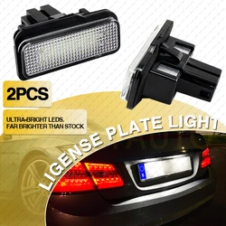 2pcs 12V LED License Plate Light  Bulb No Error Canbus For Mercedes Benz W203 W211 W219 6000k White Number Plate lamp